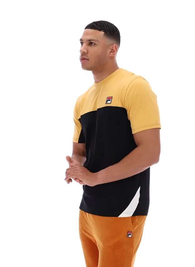 Camiseta Tiebreaker con bloques de color de Oak Buff