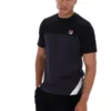 Camiseta Tiebreaker en bloques de color negra