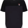 Camiseta Tiebreaker en bloques de color negra
