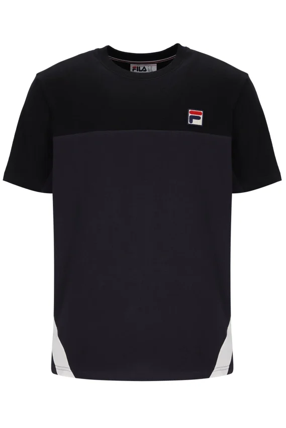 Camiseta Tiebreaker en bloques de color negra