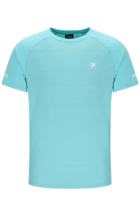 Camiseta unisex de tenis de cuello redondo en color aguamarina