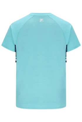 Camiseta unisex de tenis de cuello redondo en color aguamarina