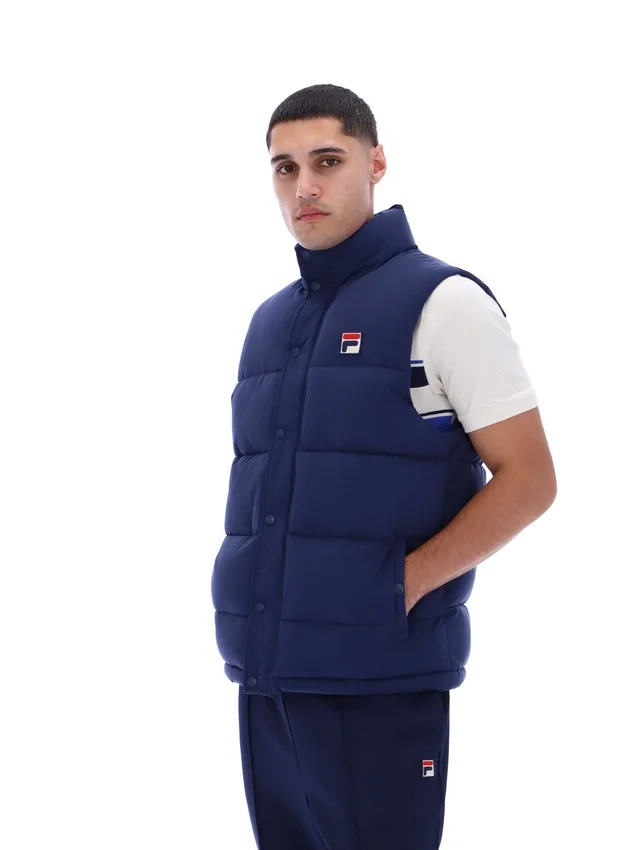Chaleco acolchado Fila Navy Blaze