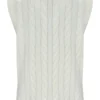 Chaleco de punto trenzado Gardenia Rufus Archive