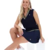 Chaleco de punto trenzado Jorja azul marino de Fila