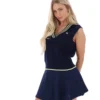 Chaleco de punto trenzado Jorja azul marino de Fila