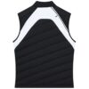 Chaleco sin mangas con cuello alto y estampado de atletismo «Negro Blanco»