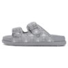 Chanclas de moda Lucia «Gris-Blanco»