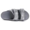 Chanclas de moda Lucia «Gris-Blanco»