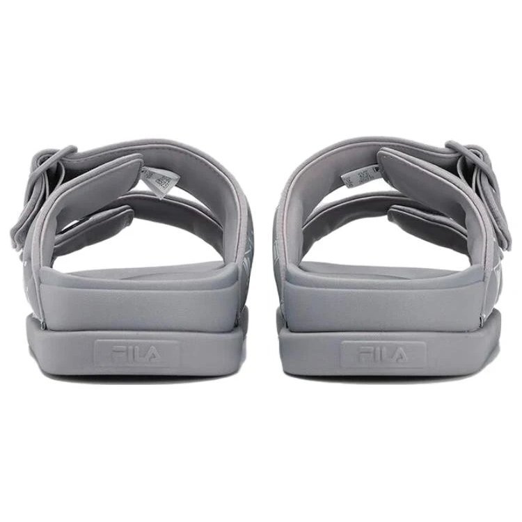 Chanclas de moda Lucia «Gris-Blanco»