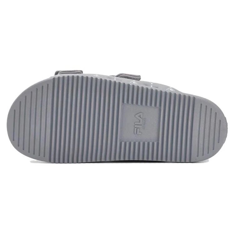 Chanclas de moda Lucia «Gris-Blanco»