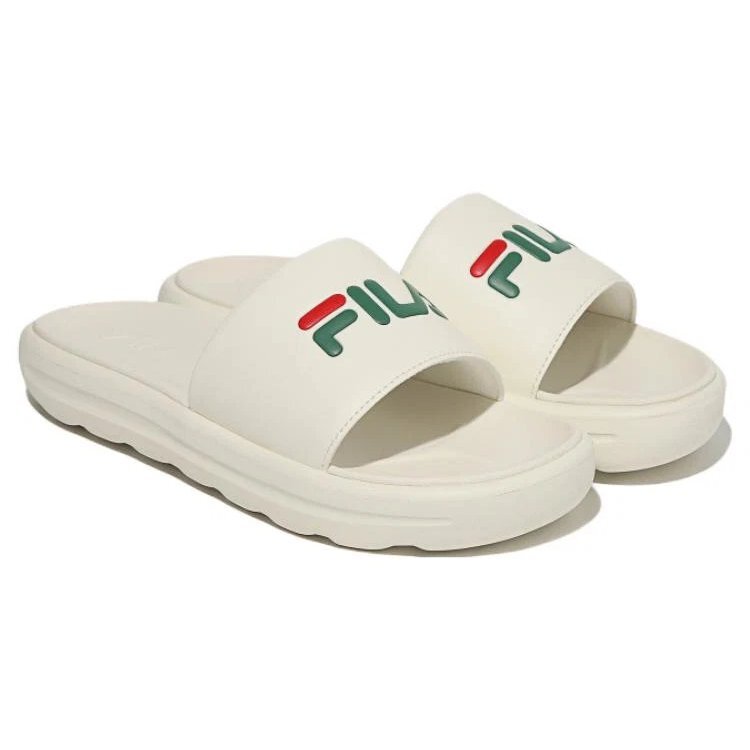 Chanclas Drifter V2 con logo grande «Crema»
