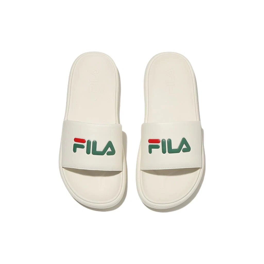 Chanclas Drifter V2 con logo grande «Crema»