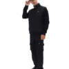 Chaqueta acolchada con cremallera completa Jerry en negro