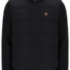 Chaqueta acolchada con cremallera completa Jerry en negro