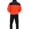 Chaqueta acolchada unisex Evan con paneles en color Tangerine Tango