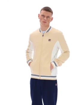 Chaqueta de béisbol Settanta en beige clásico