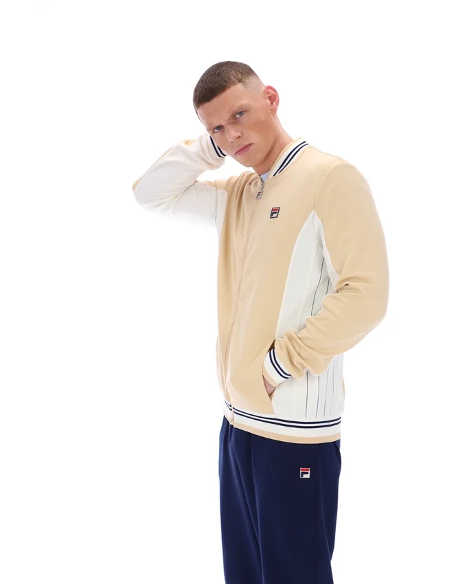 Chaqueta de béisbol Settanta en beige clásico
