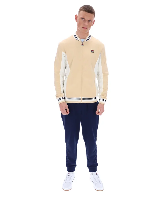 Chaqueta de béisbol Settanta en beige clásico