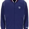 Chaqueta de calentamiento unisex para tenis en azul marino