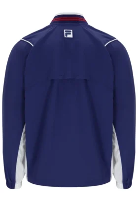 Chaqueta de calentamiento unisex para tenis en azul marino