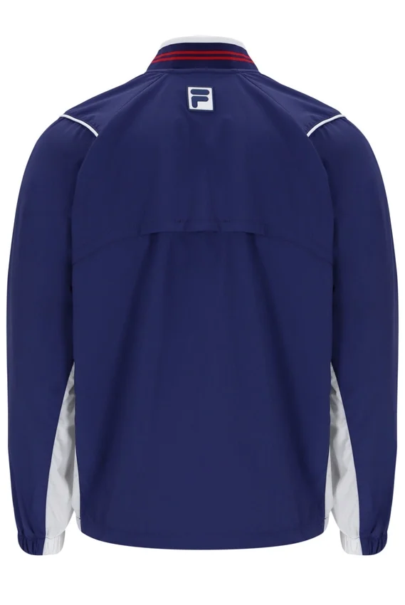 Chaqueta de calentamiento unisex para tenis en azul marino