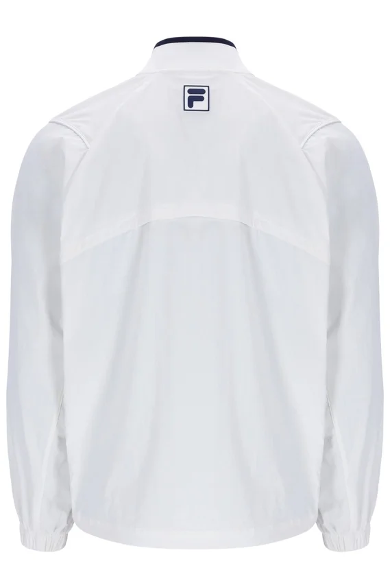 Chaqueta de calentamiento unisex para tenis en color blanco roto