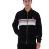 Chaqueta de chándal a rayas Malakai en negro