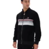 Chaqueta de chándal a rayas Malakai en negro