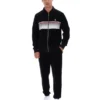 Chaqueta de chándal a rayas Malakai en negro