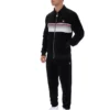 Chaqueta de chándal a rayas Malakai en negro