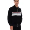 Chaqueta de chándal a rayas Malakai en negro