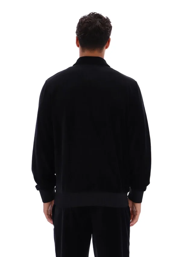 Chaqueta de chándal a rayas Malakai en negro