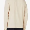 Chaqueta de chándal básica de tenis color beige