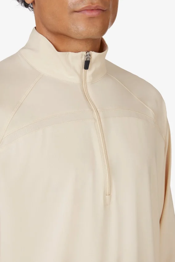 Chaqueta de chándal básica de tenis color beige