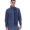 Chaqueta de chándal con rayas estampadas «Dante» en índigo vintage