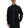 Chaqueta de chándal Davey negra con cremallera completa