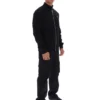 Chaqueta de chándal Davey negra con cremallera completa