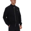 Chaqueta de chándal Davey negra con cremallera completa