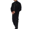 Chaqueta de chándal Davey negra con cremallera completa