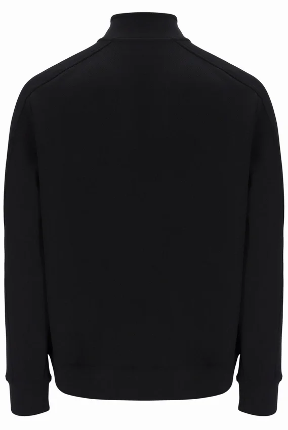 Chaqueta de chándal Davey negra con cremallera completa