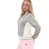 Chaqueta de chándal de béisbol Jenesis con cremallera en color caqui vintage