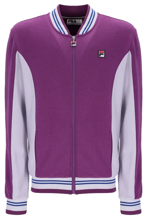 Chaqueta de chándal de béisbol Settanta en color púrpura atardecer
