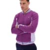 Chaqueta de chándal de béisbol Settanta en color púrpura atardecer
