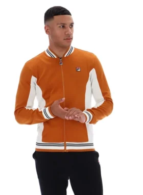 Chaqueta de chándal de béisbol Settanta en color Pumpkin Spice