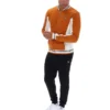 Chaqueta de chándal de béisbol Settanta en color Pumpkin Spice