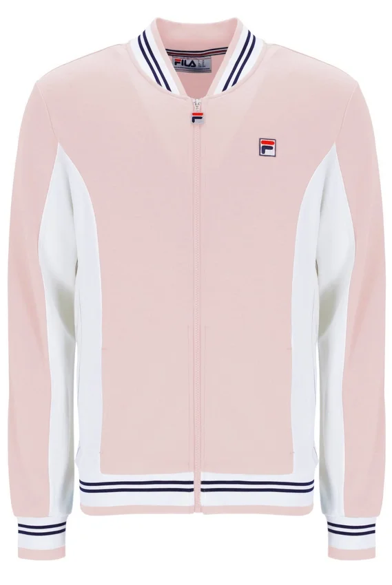 Chaqueta de chándal de béisbol Settanta en rosa pálido