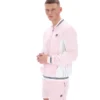 Chaqueta de chándal de béisbol Settanta en rosa pálido