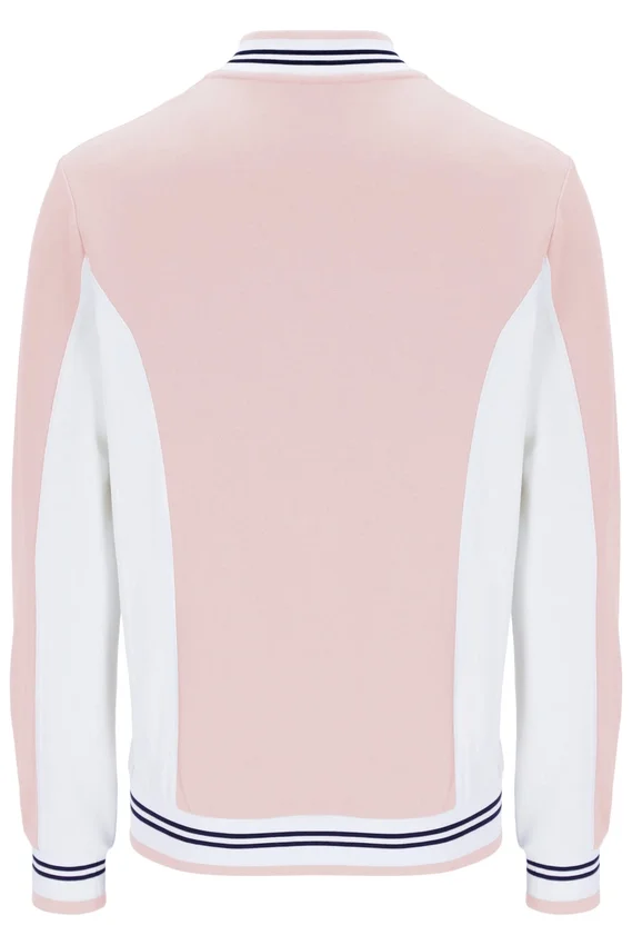Chaqueta de chándal de béisbol Settanta en rosa pálido