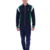 Chaqueta de chándal de punto con bloques de color Cortez de Fila en azul marino